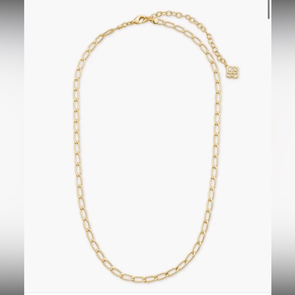 Kendra Scott Merrick Gold Paperclip Chain Necklace